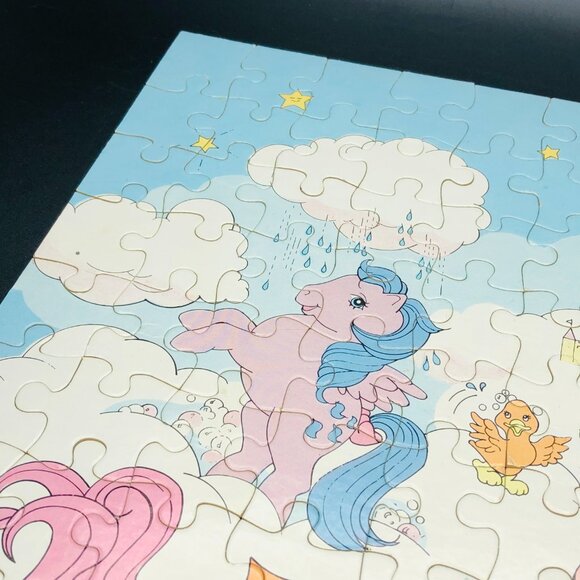 Vintage 80s My Little Pony Dancing Clouds Jigsaw Puzzle: 100 pcs - Complete - Picture 4 of 14